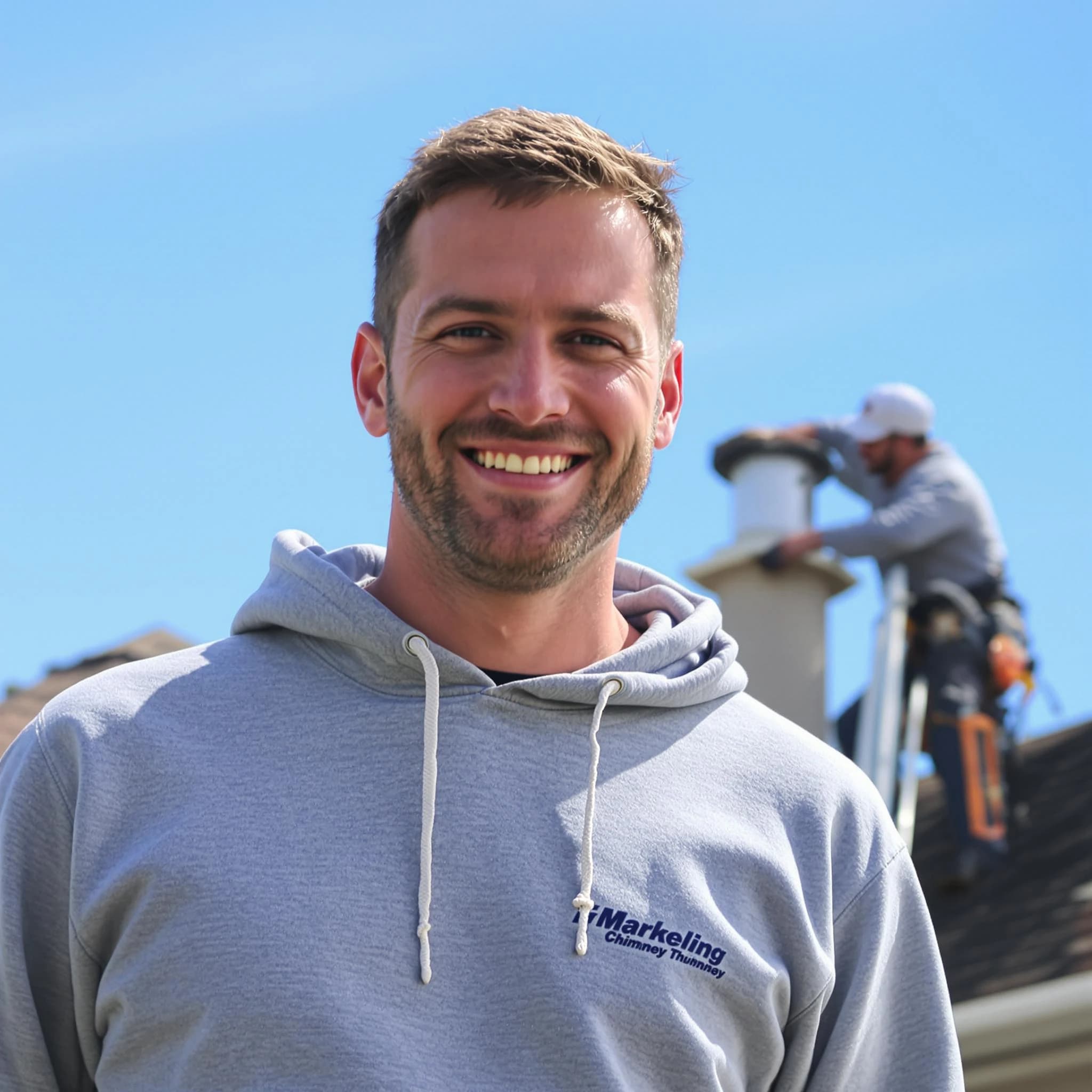 The Blanchard Chimney Sweep team.