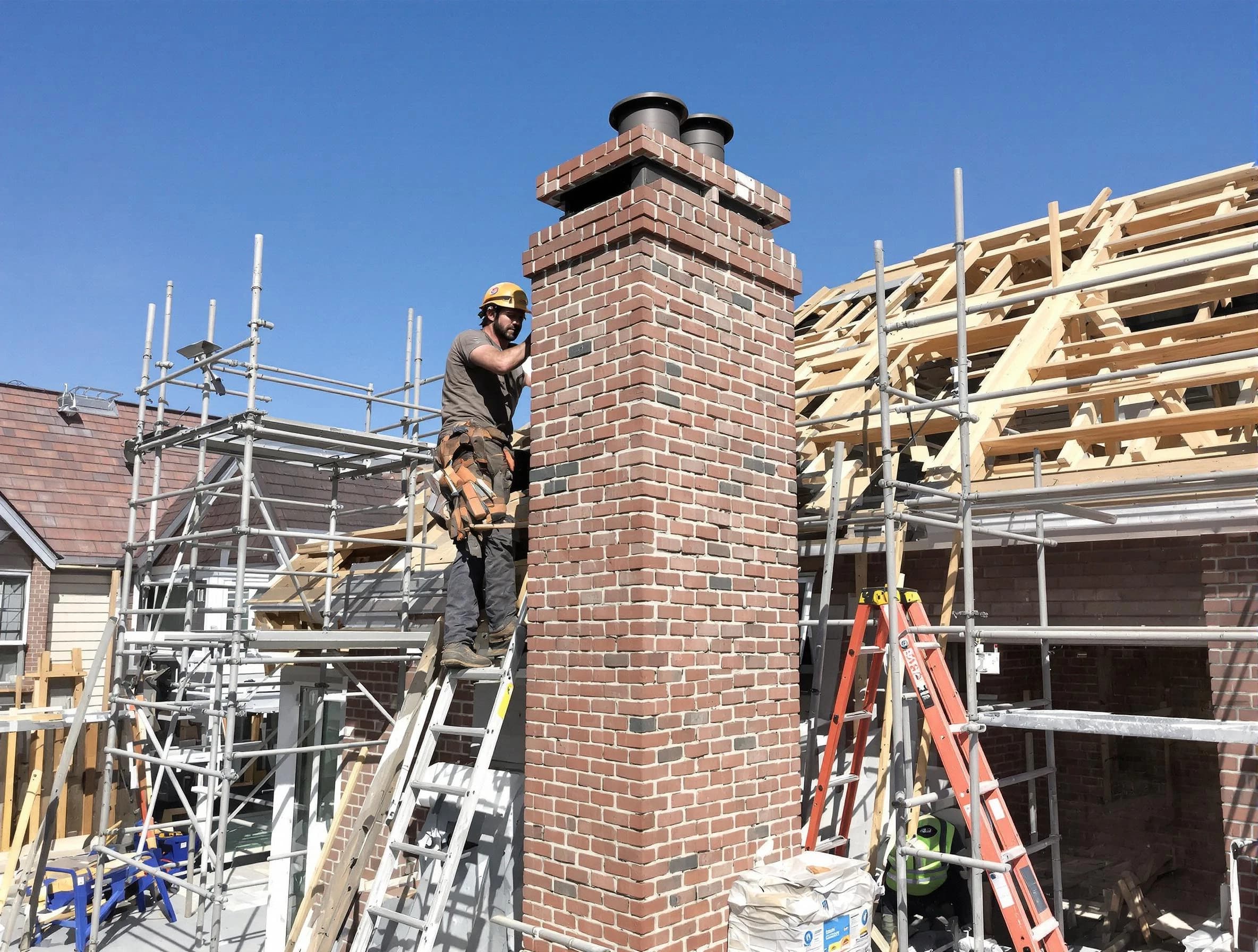 New chimney installation completed by Blanchard Chimney Sweep in Blanchard, OK
