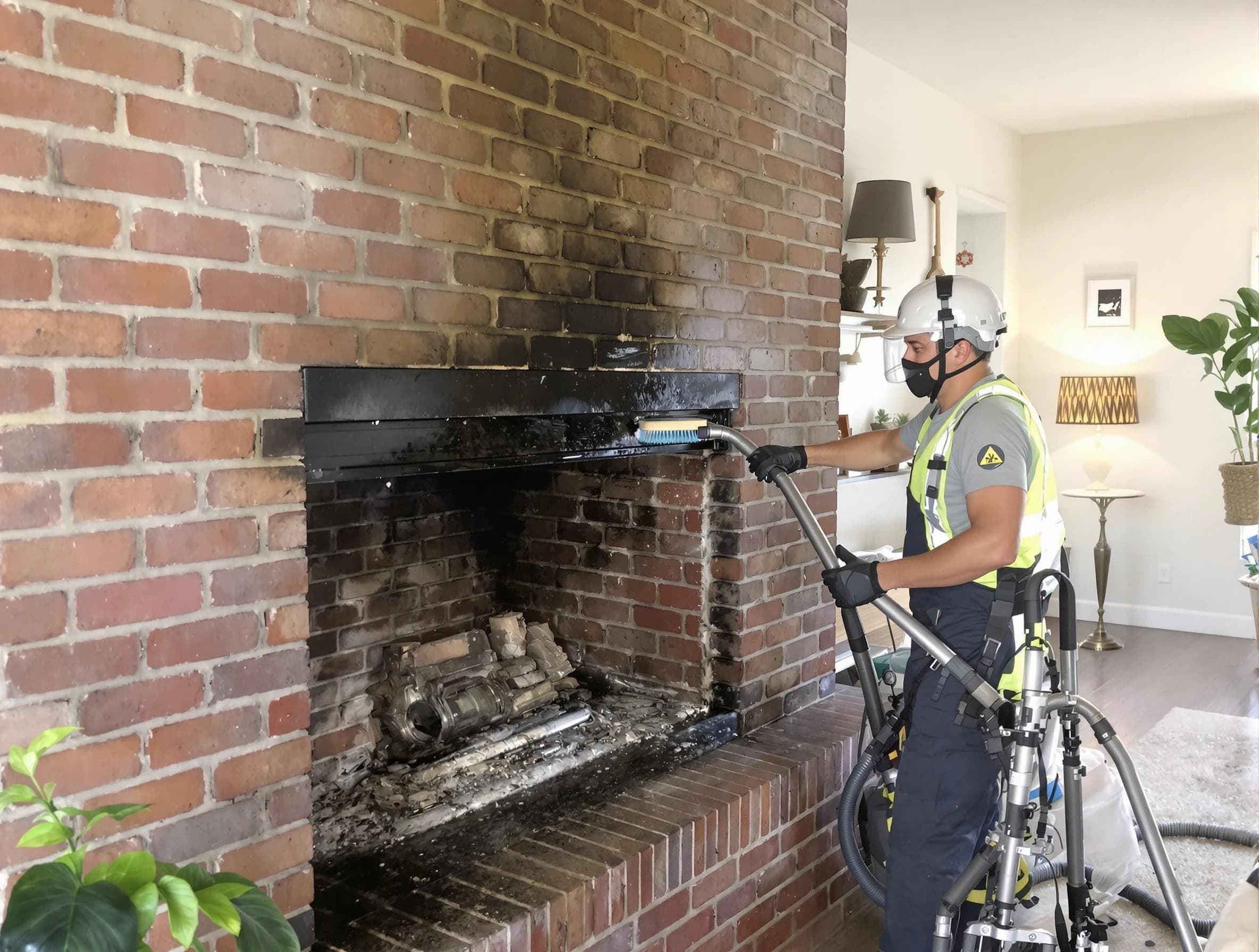 Blanchard Chimney Sweep providing fireplace cleaning services in Blanchard, OK