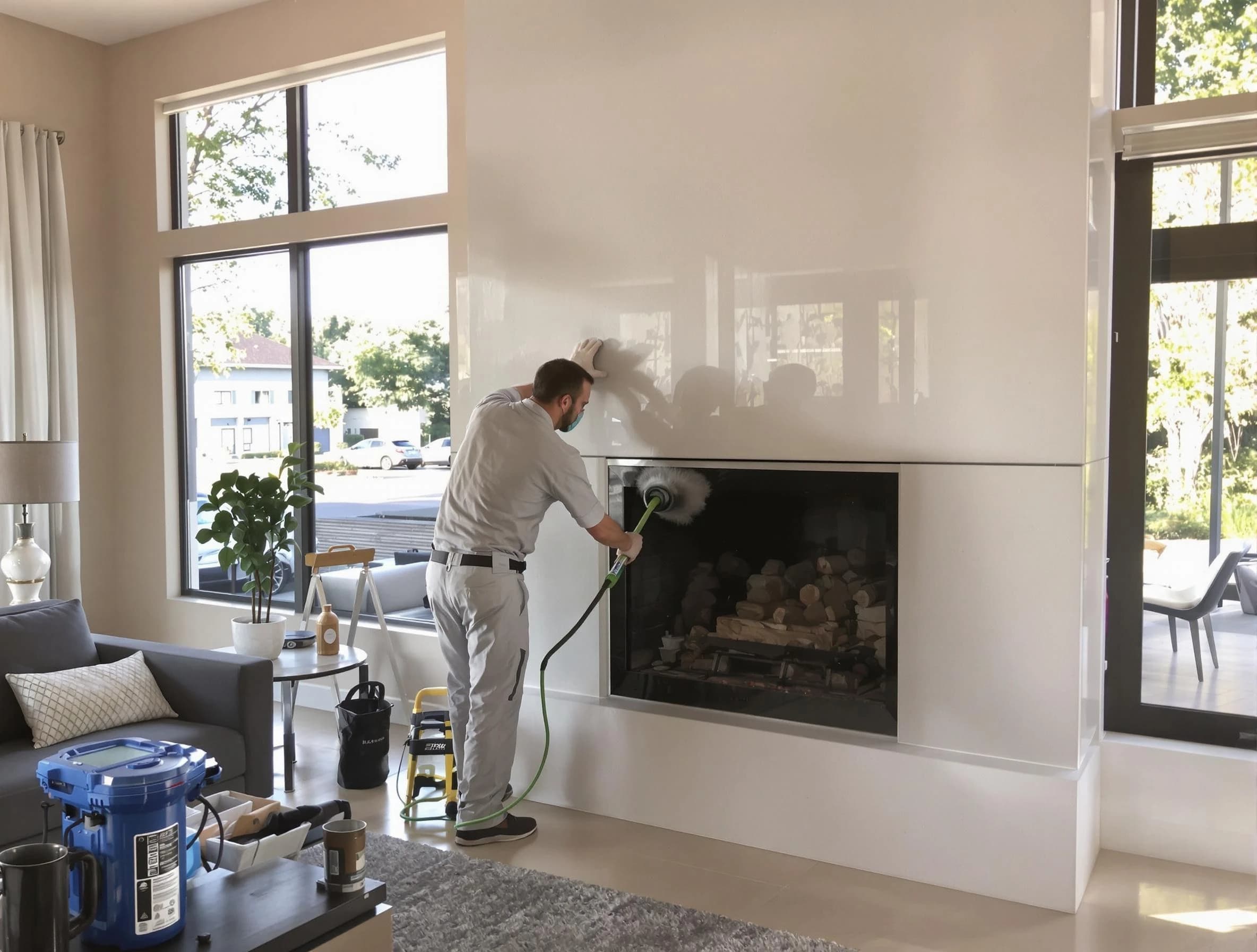 Blanchard Chimney Sweep performing thorough soot removal in Blanchard, OK