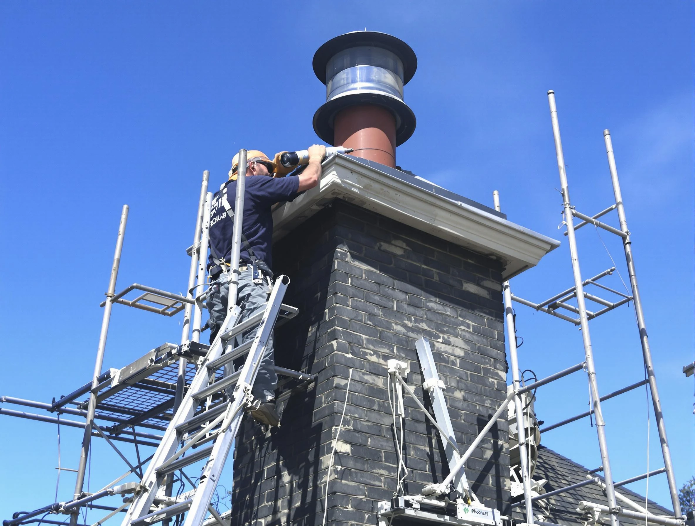 Sturdy chimney crown finished by Blanchard Chimney Sweep in Blanchard, OK